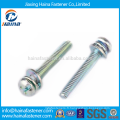 Stock Cross Recessed Small Pan Head Screws with Spring and Plain Washer